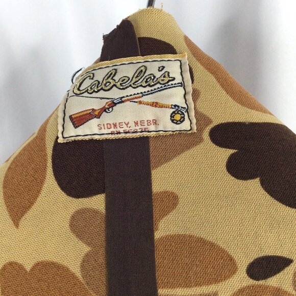 Vintage Cabelas Neoprene Camo Dog Vest Hunting Sydney Nebraska 80s Zip Size XXL - Picture 7 of 9